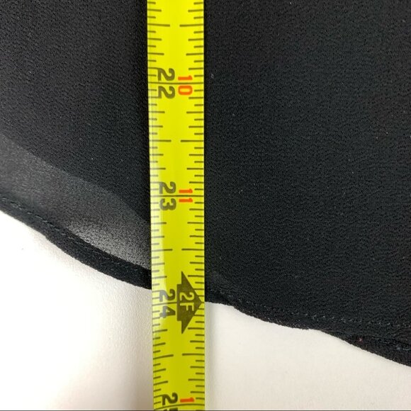 NAKED Zebra Black Sleeveless Tank Top with Scallop capped Sleeves Size small - Picture 10 of 10